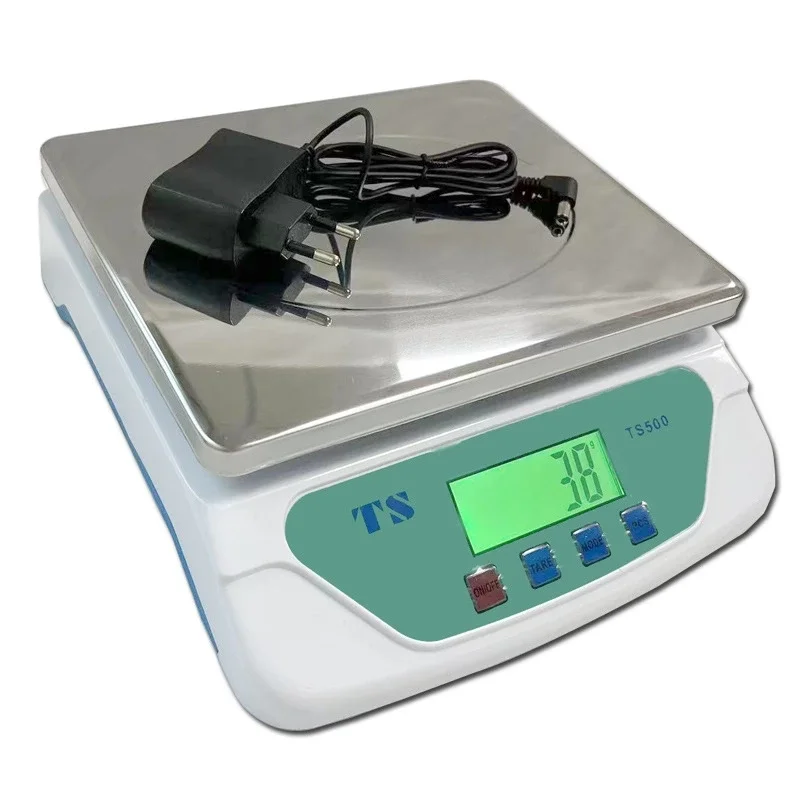 TS-500 Dijital Terazi - LCD Ekran, Dara Alma, Sayım Fonksiyonlu, Yüksek Hassasiyetli Tartım Cihazı