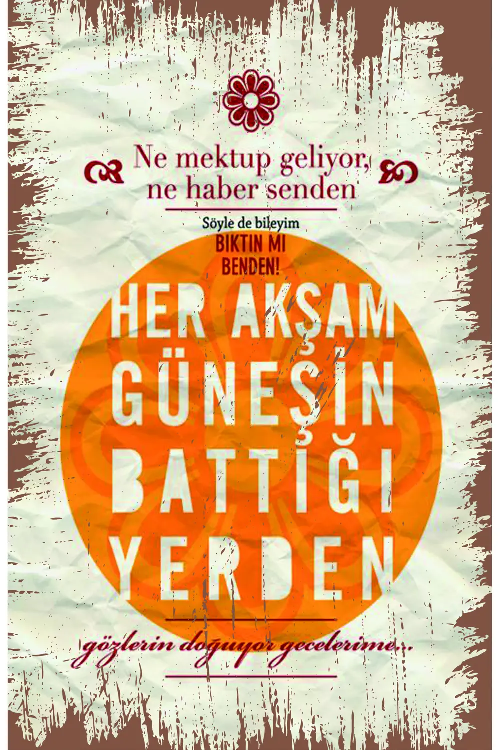 TSM  Tasarımlı Ahşap Poster