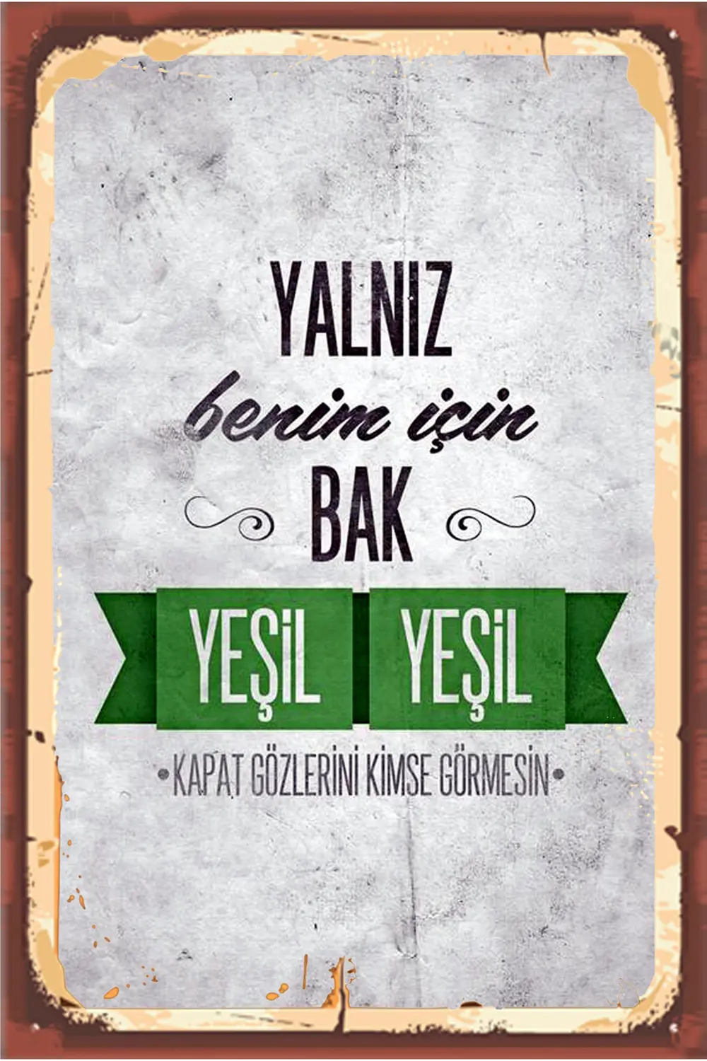 TSM  Tasarımlı Ahşap Poster