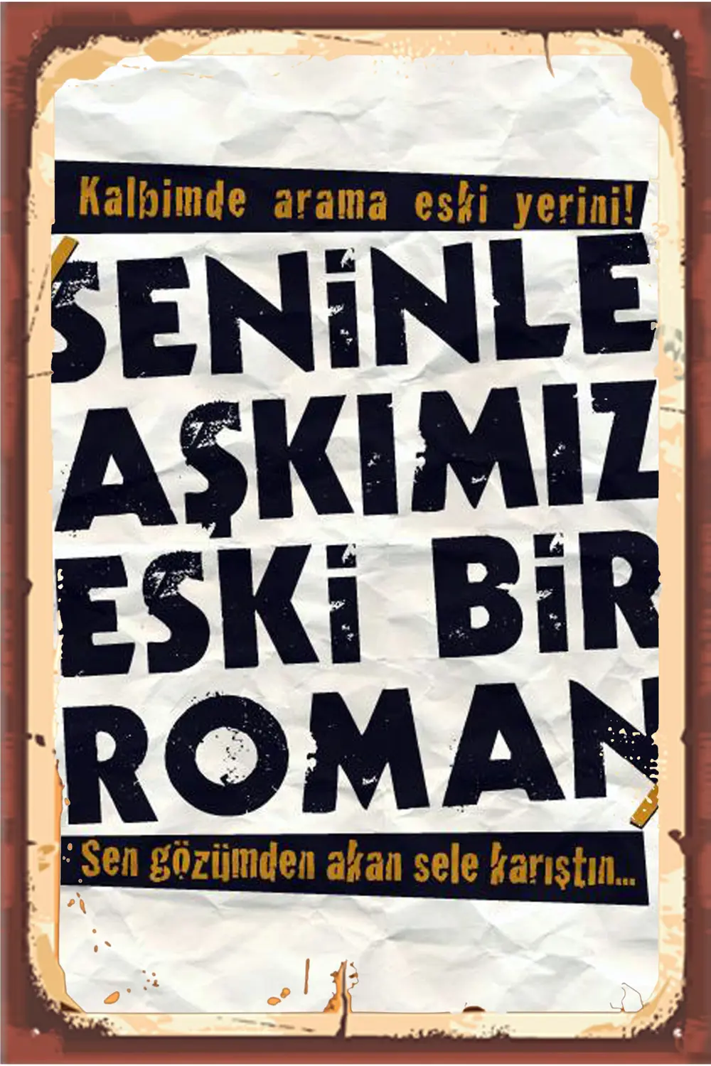 TSM  Tasarımlı Ahşap Poster