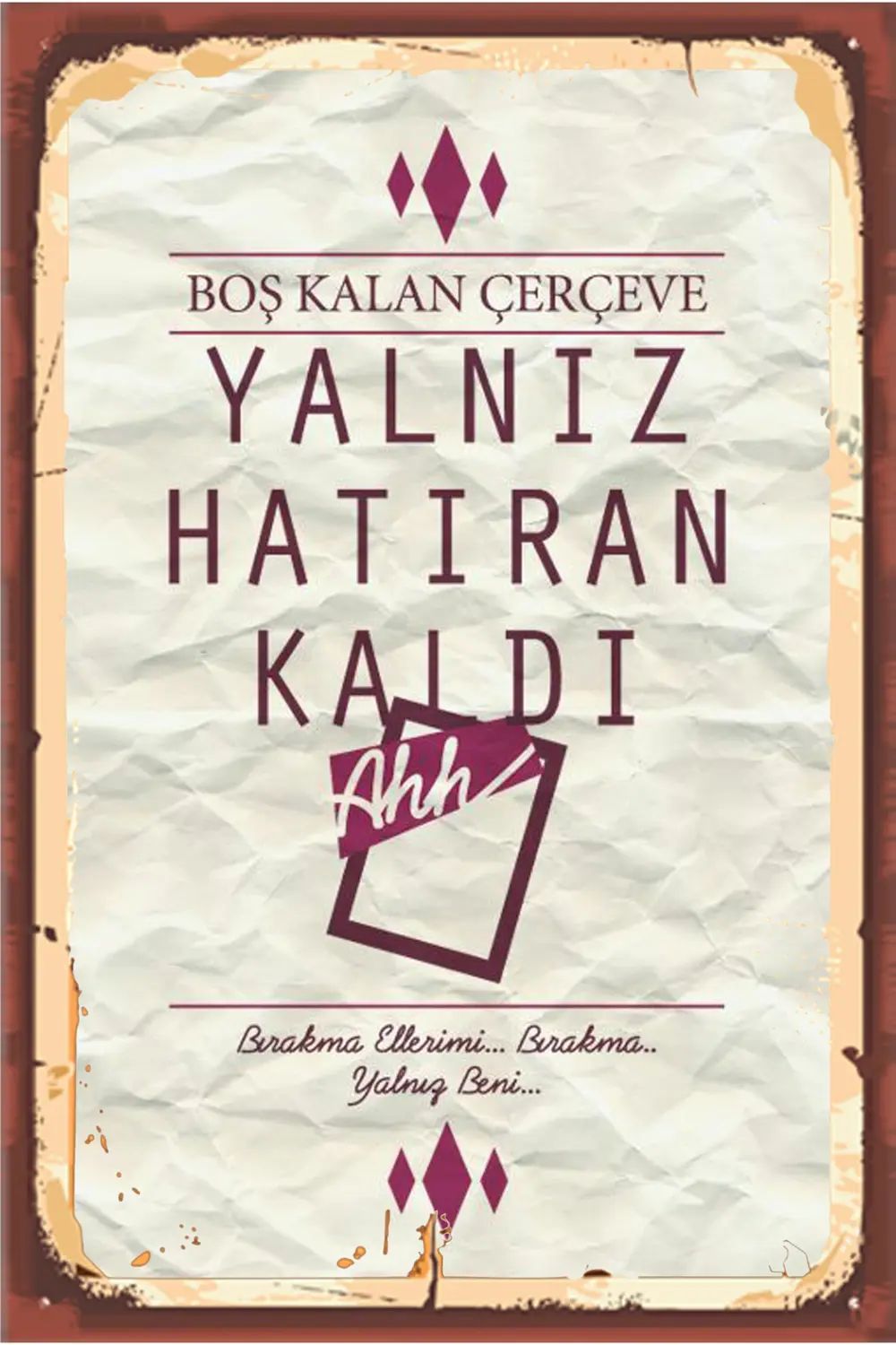 TSM  Tasarımlı Ahşap Poster