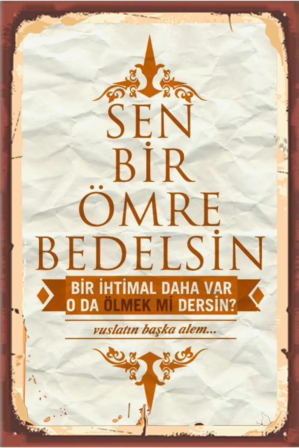 TSM  Tasarımlı Ahşap Poster