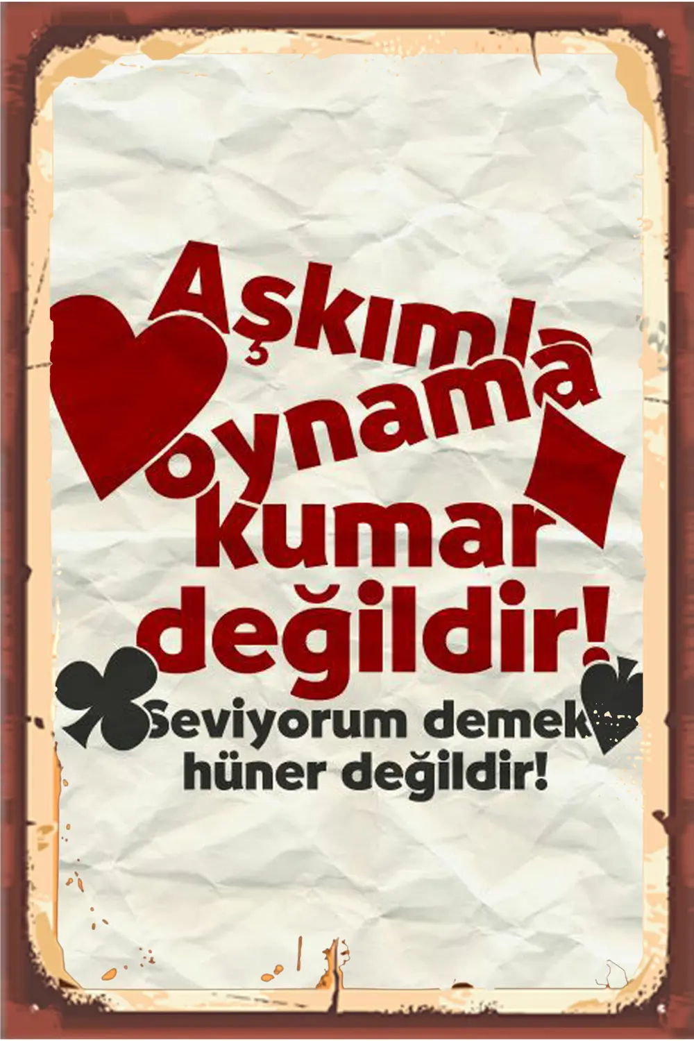TSM  Tasarımlı Ahşap Poster