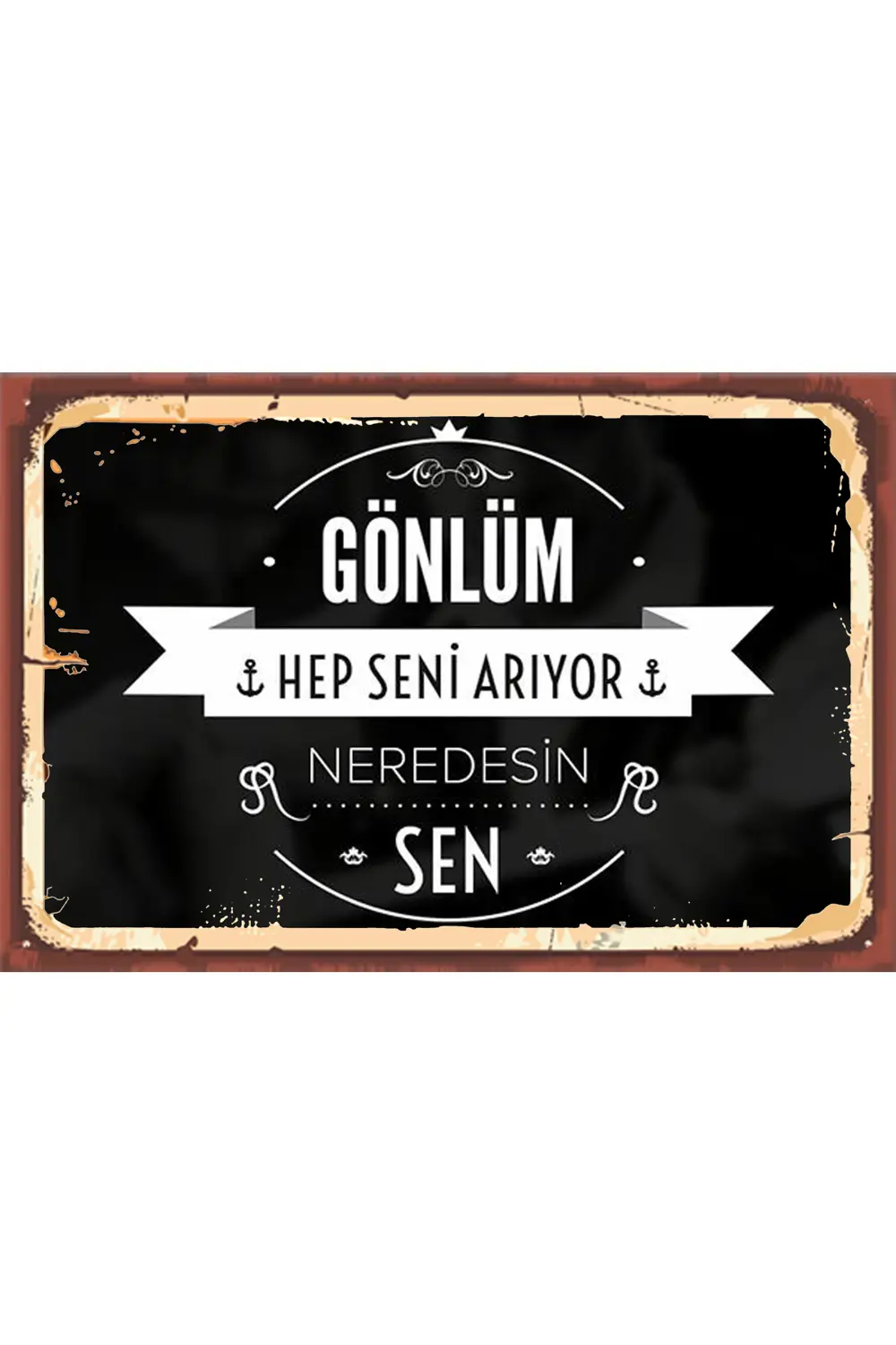 TSM  Tasarımlı Ahşap Poster