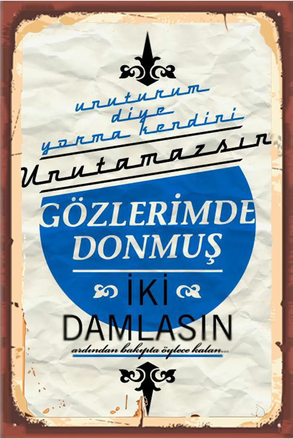 TSM  Tasarımlı Ahşap Poster