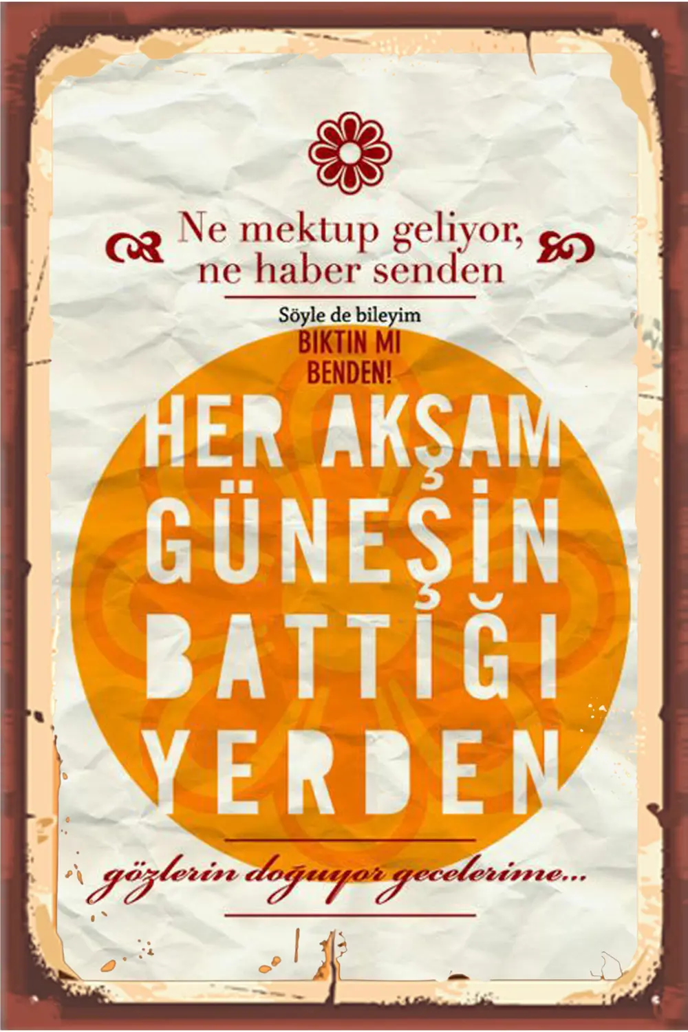 TSM Tasarımlı Ahşap Poster TSM Tasarımlı Ahşap Poster