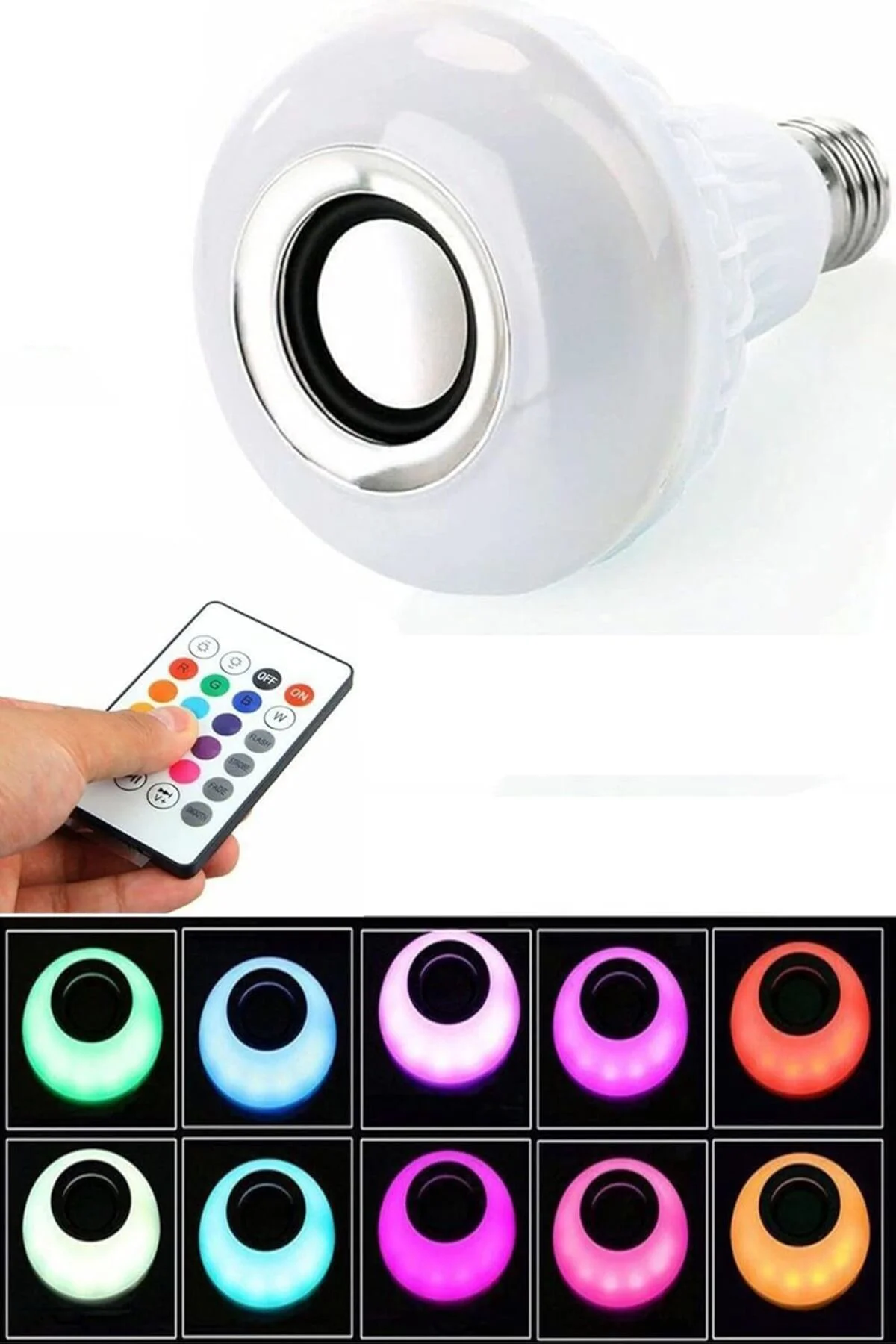 tsnshop Bluetooth Rgb Hoparlörlü Wifi Akıllı Ampul-Telefon Kontro