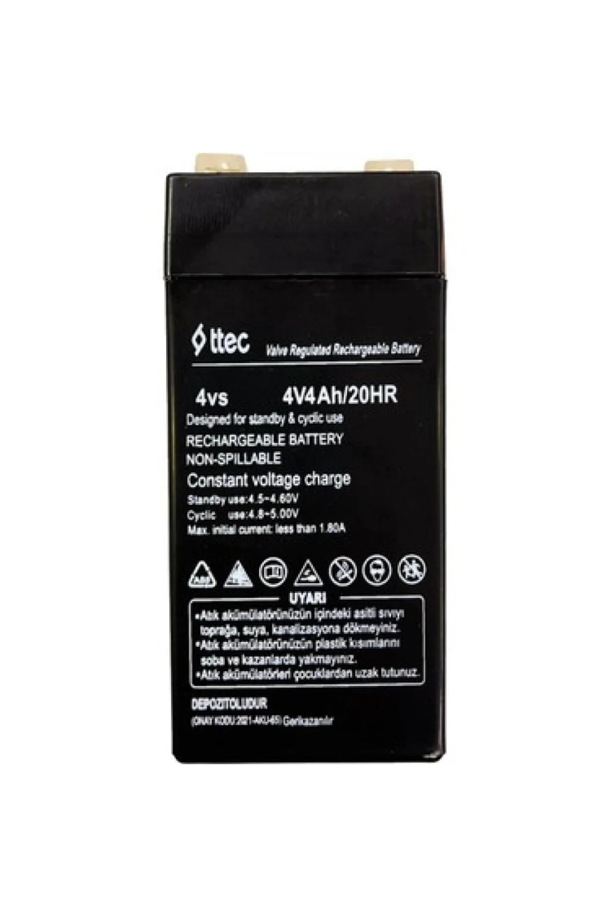 Ttec 4V 4 Ah Kuru Bakımsız Akü Ttec 4V 4 Ah Kuru Bakımsız Akü
