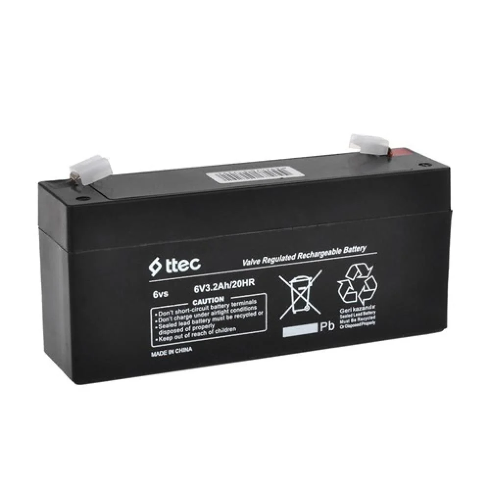 Ttec 6v 3.2 Ah Kuru Bakımsız Akü