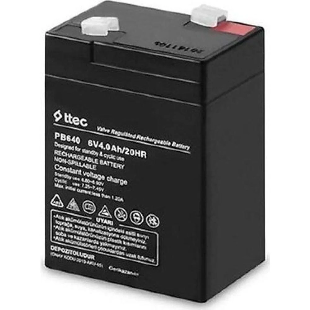Ttec 6v 4 Ah Kuru Bakımsız Akü Ttec 6v 4 Ah Kuru Bakımsız Akü