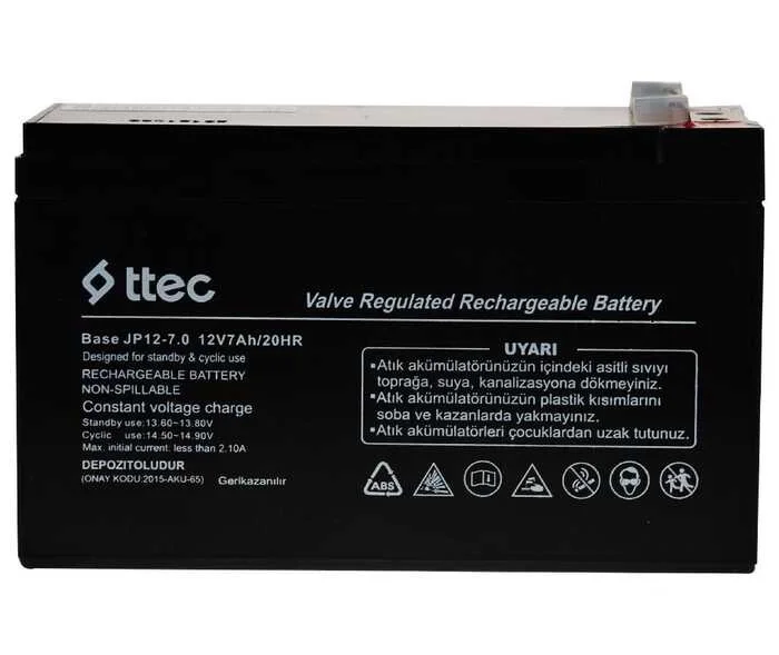 Ttec Base 12V 7AH Bakımsız Kuru Akü Fiyatı, Yorumları ve Özellikleri