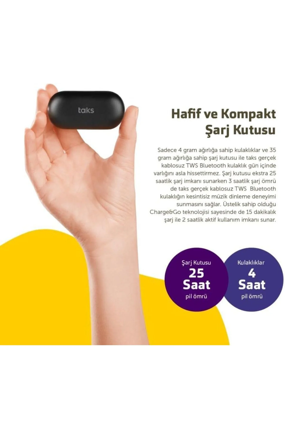 Ttec TWS Bluetooth Kulaklık - 5GK10S -Siyah (2 sene Ttec garantilidir)
