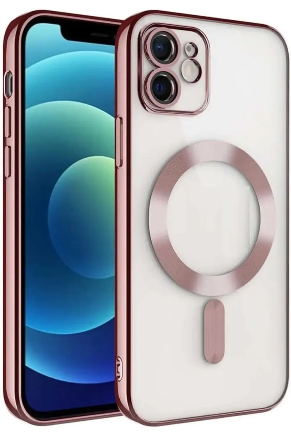 TTKShop AKSESUAR iPhone 11 için Magsafe ile Uyumlu Arka Kısmı Par