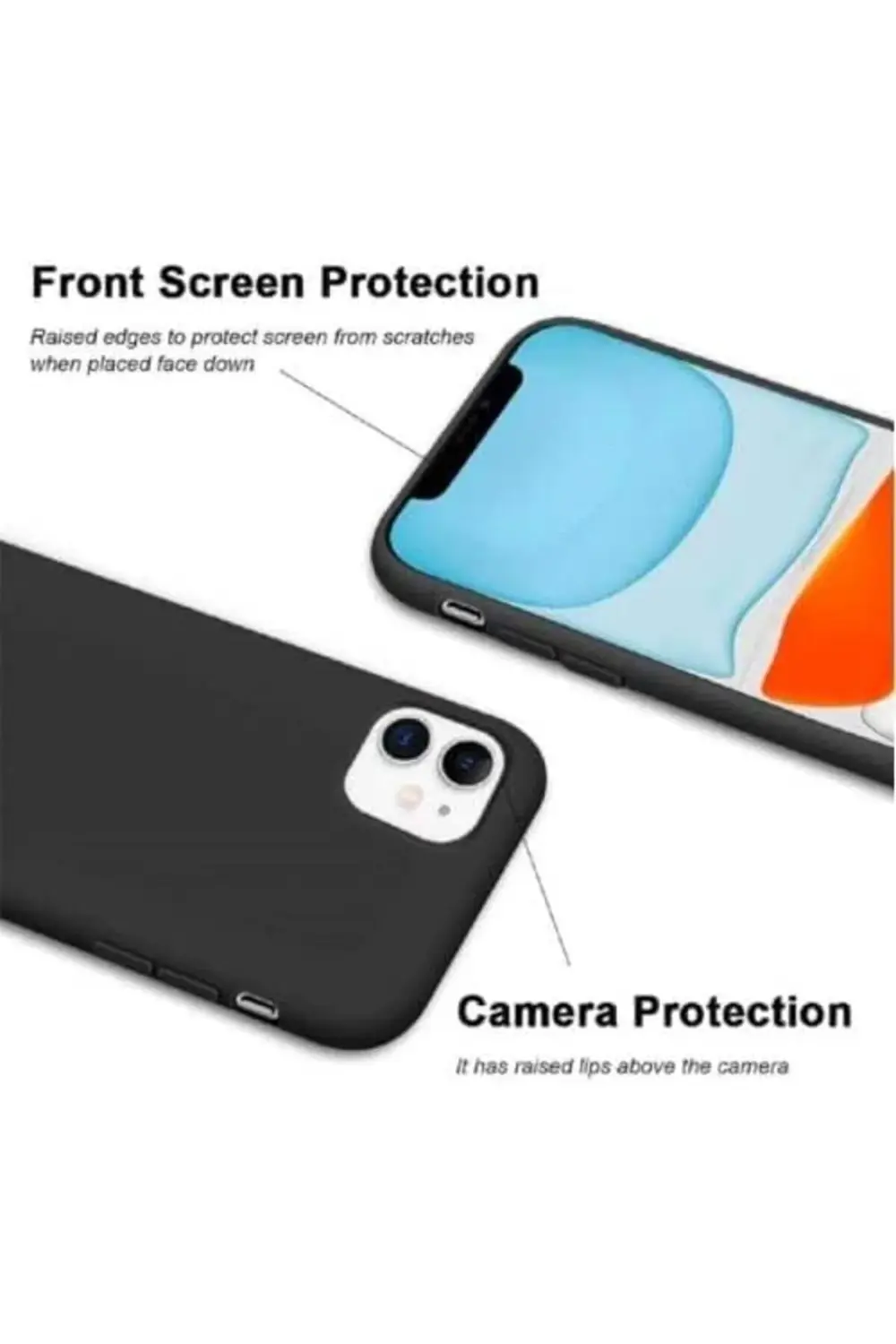 TTKShop AKSESUAR iPhone 12 / 12 Pro ile Uyumlu İçi Kadife Yapıya