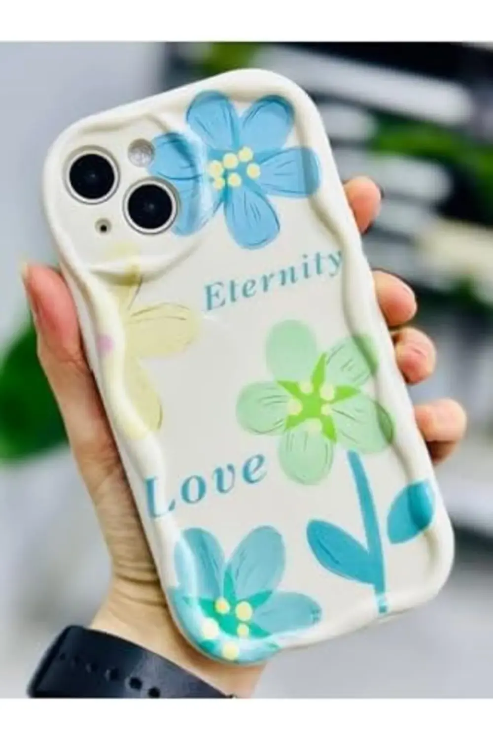 TTKShop Aksesuar Iphone 13 Ve 14 ile Uyumlu Eternity Baskı Desenl