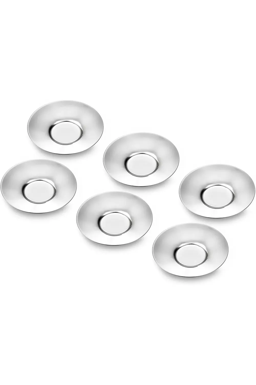TTKShop Auro 6'lı Çelik Çay Tabağı 395519
