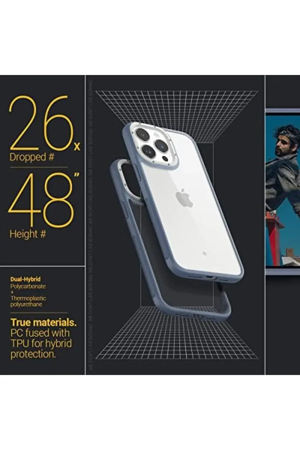 TTKShop Caseology iPhone 14 Pro Kılıf Skyfall Sky Blue - ACS05000