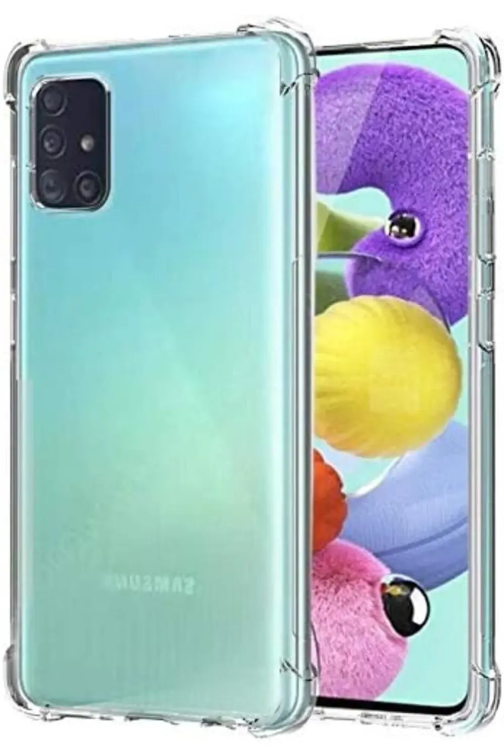 TTKShop Galaxy A51 Şeffaf Airbag Antishock Silikon Kılıf 395519 TTKShop Galaxy A51 Şeffaf Airbag Antishock Silikon Kılıf 395519