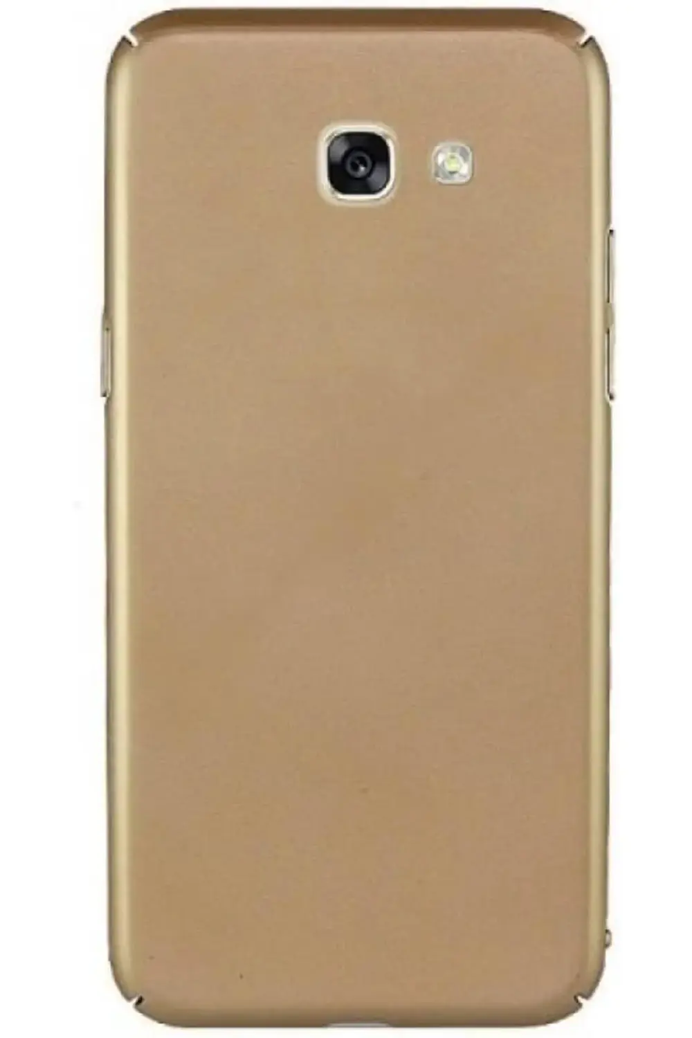 TTKShop Galaxy J7 Max Uyumlu Sert Rubber Silikon Kılıf (Altın Ren