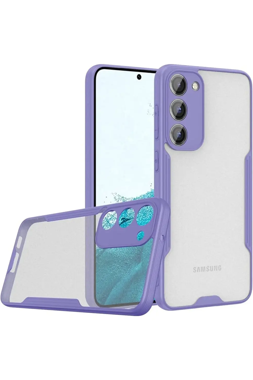 TTKShop Galaxy S23 Plus Kılıf Kamera Korumalı Arkası Mat Parfe Si