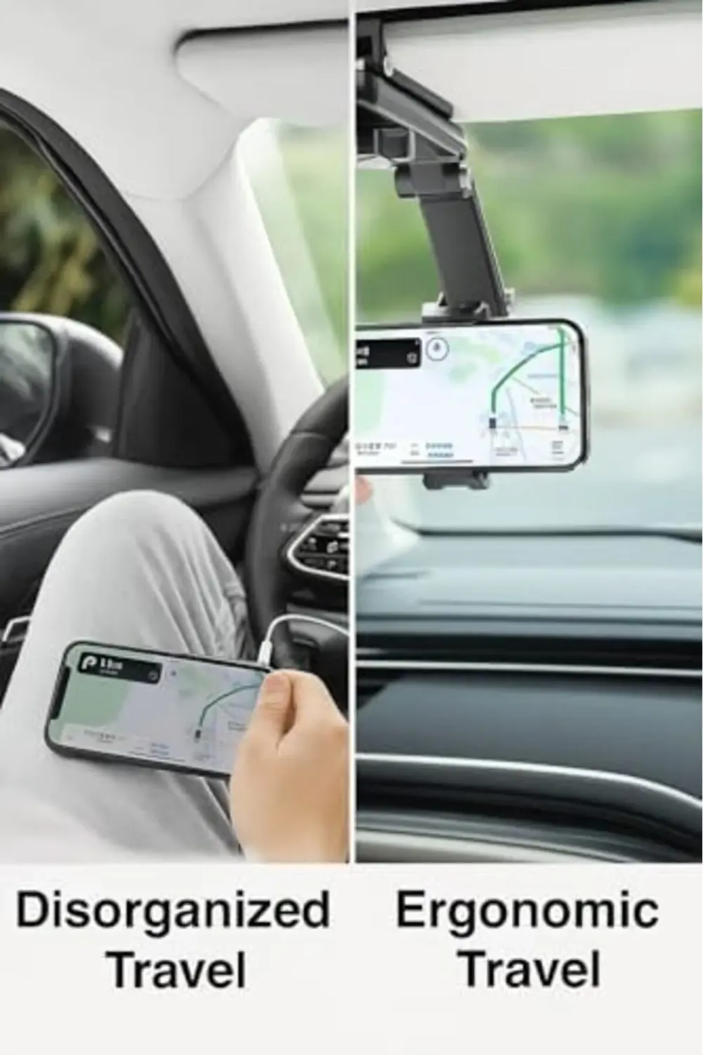 TTKShop Güneşlik Üzerine Takılan, 1080° Döner Ayarlı, Araç Telefo