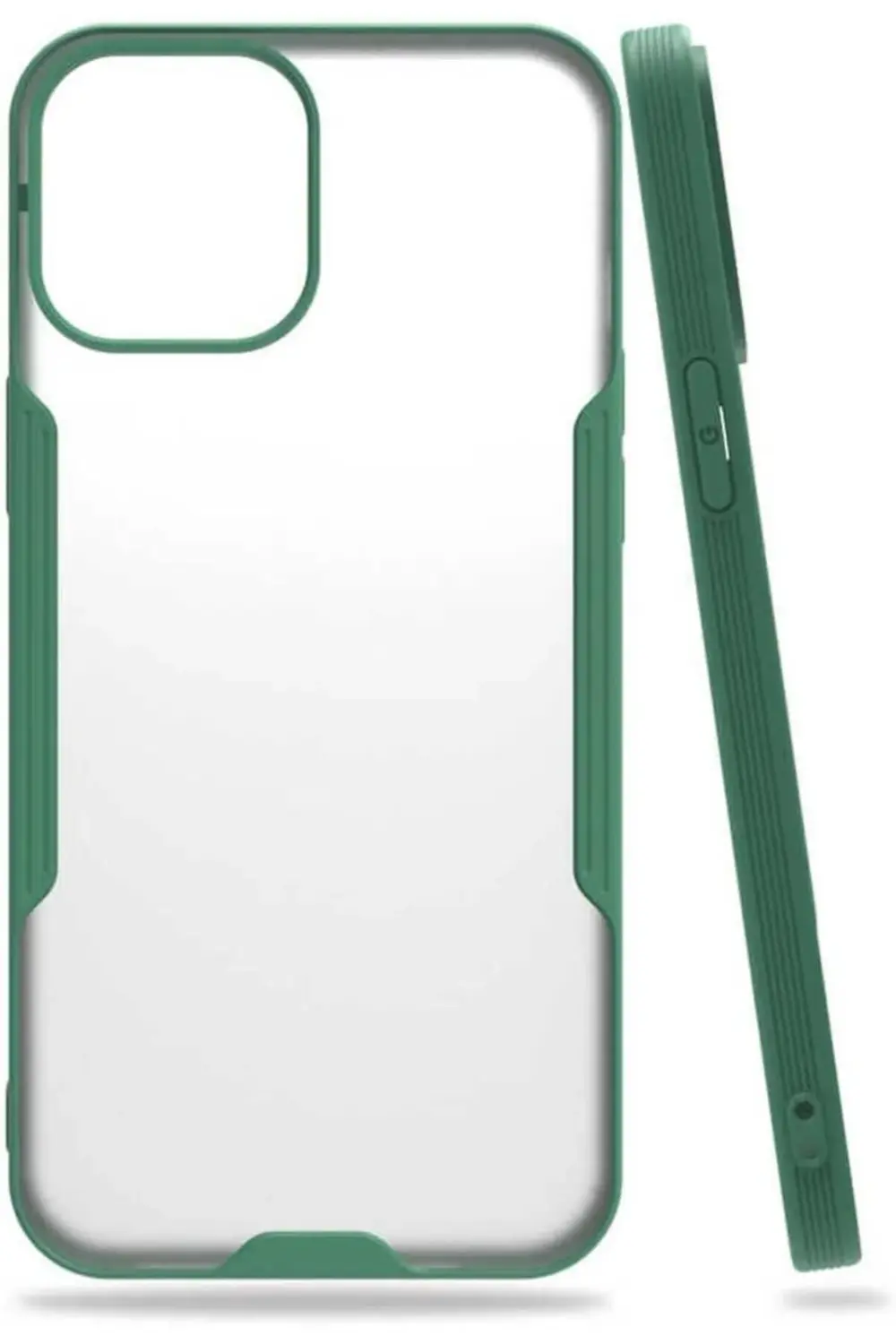 TTKShop İle Uyumlu iPhone 12 Pro Max Kılıf Parfe Kapak, Koyu Yeşi