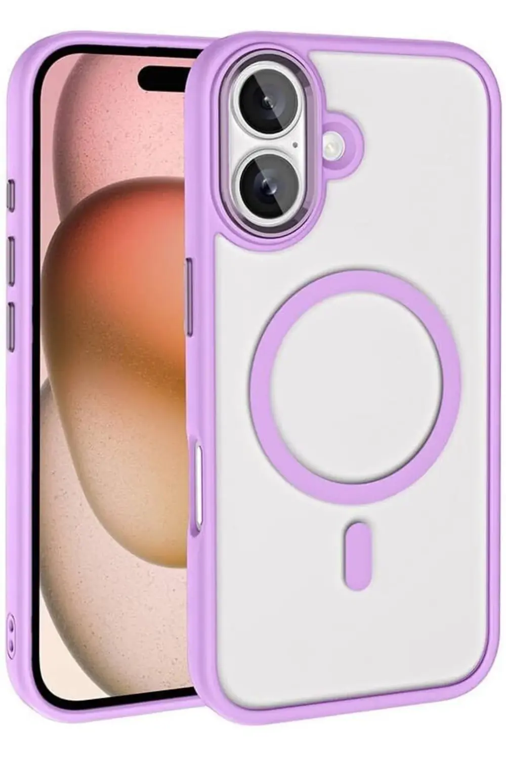 TTKShop İle Uyumlu iPhone 16 Kılıf Wireless Şarj Özellikli ZORE K