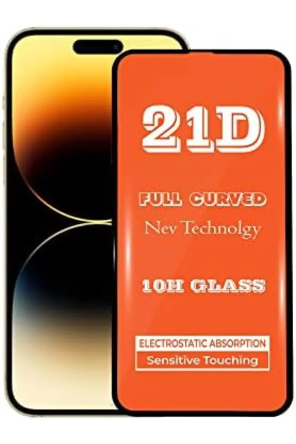 TTKShop İLETİŞİM iPhone 14 Pro Tam Kaplayan 21D Temperli Ekran Ko