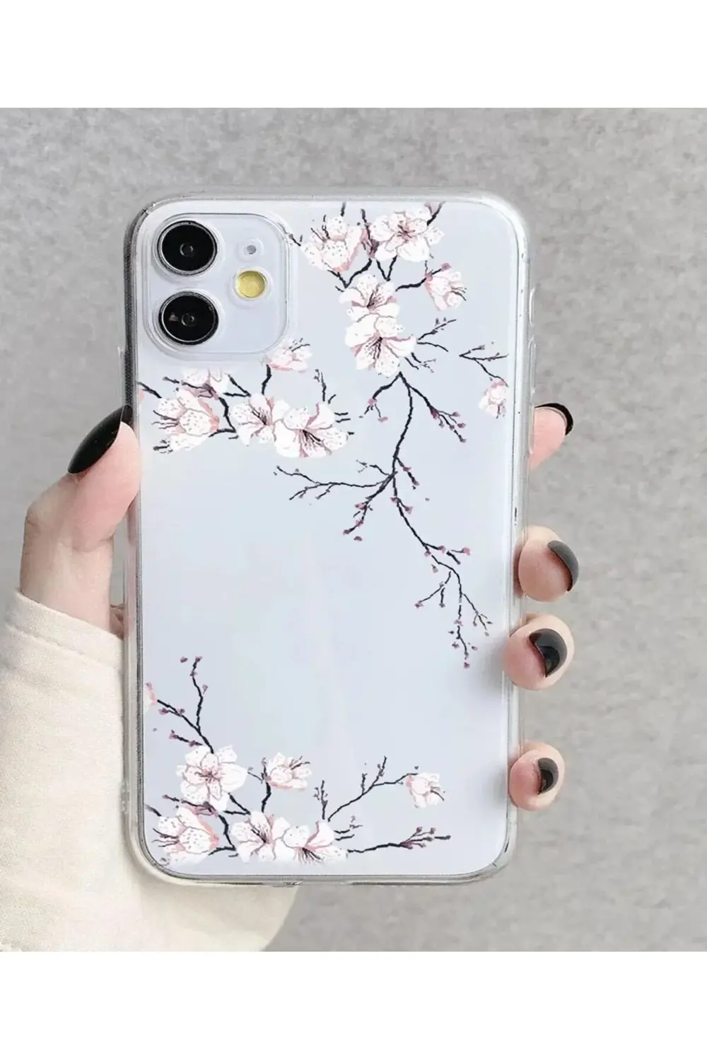TTKShop IPhone 11 ile Uyumlu Şeffaf Kılıf - SFF01, UV Baskılı Öze