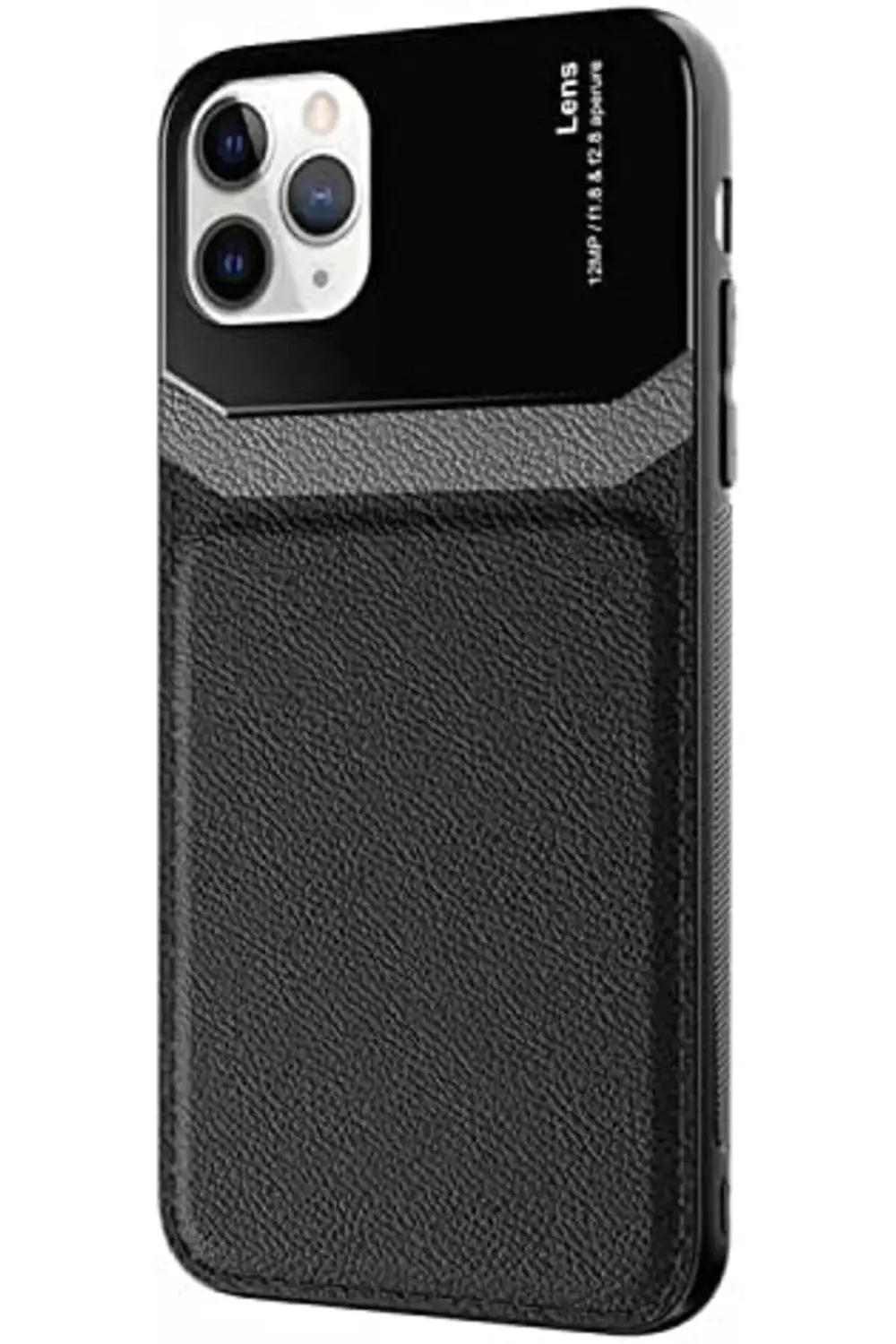 TTKShop iPhone 11 Pro Max Kılıf Uniq Leather Siyah 395519