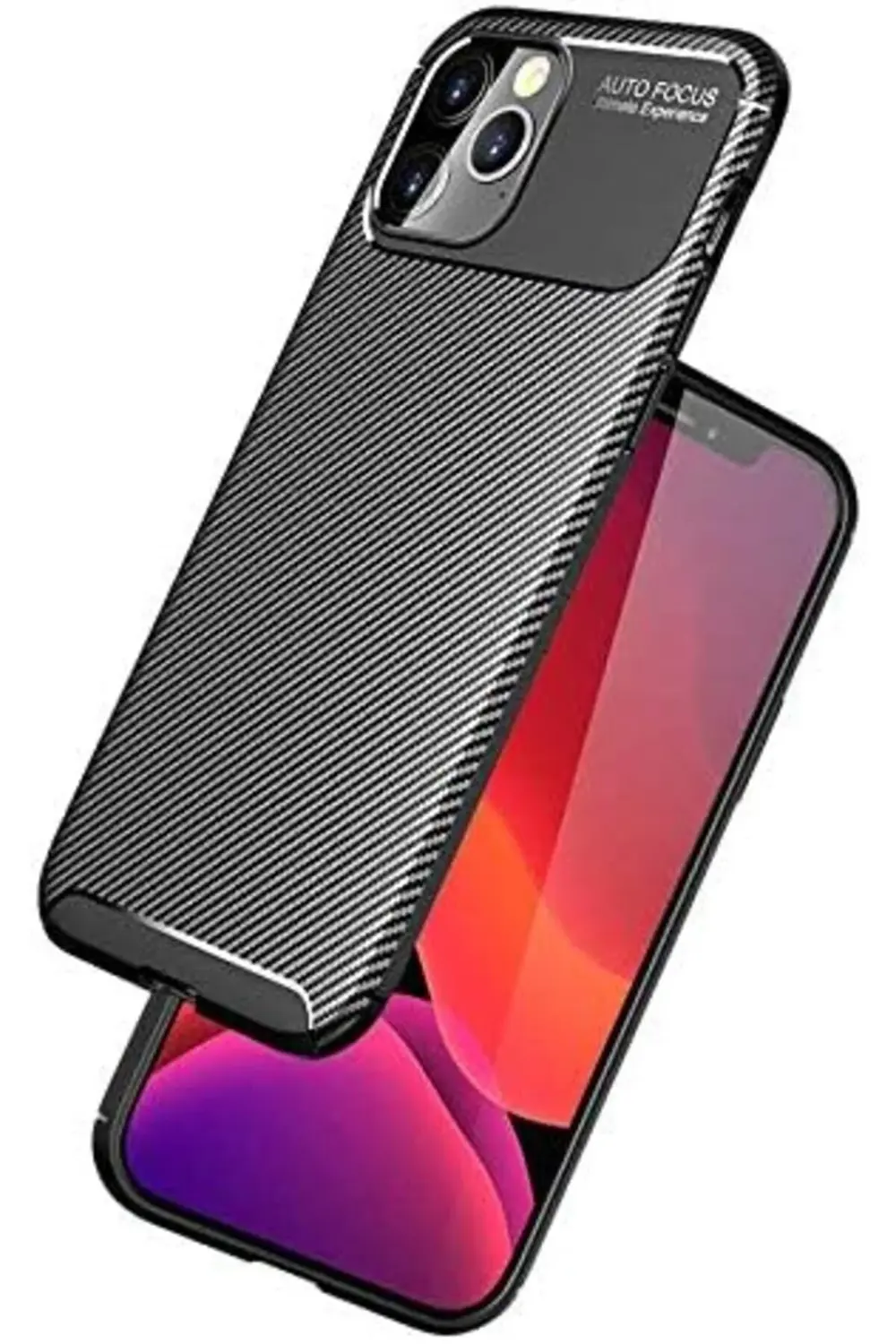 TTKShop iPhone 13 Pro İle Uyumlu Kılıf, Karbon Delüx Tpu Silikon,