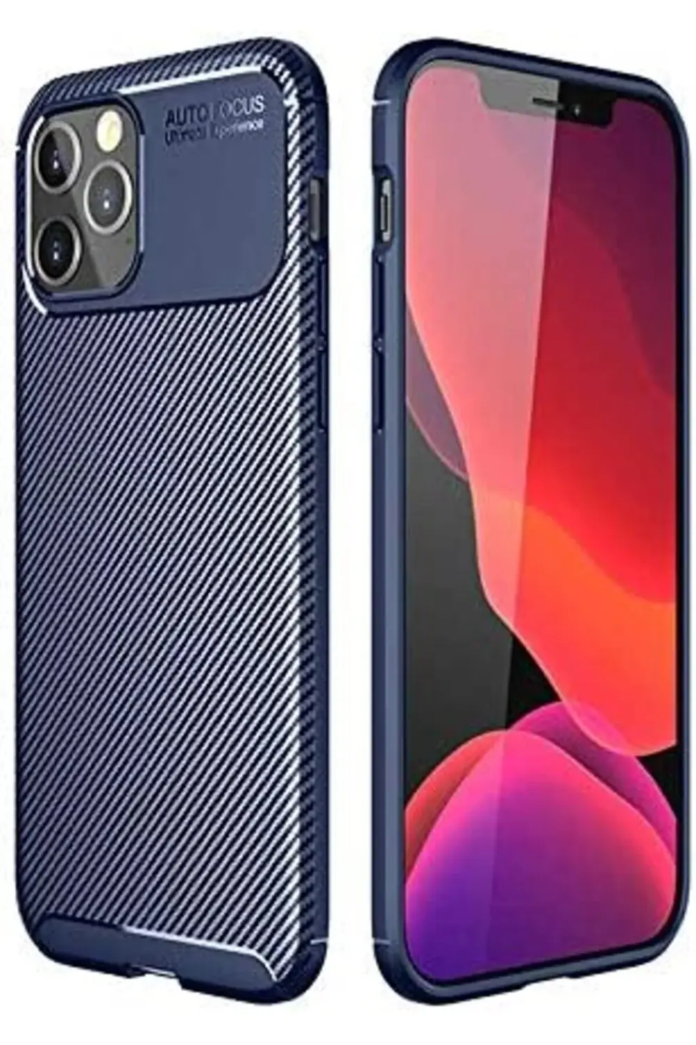 TTKShop iPhone 13 Pro İle Uyumlu Kılıf, Karbon Delüx Tpu Silikon,