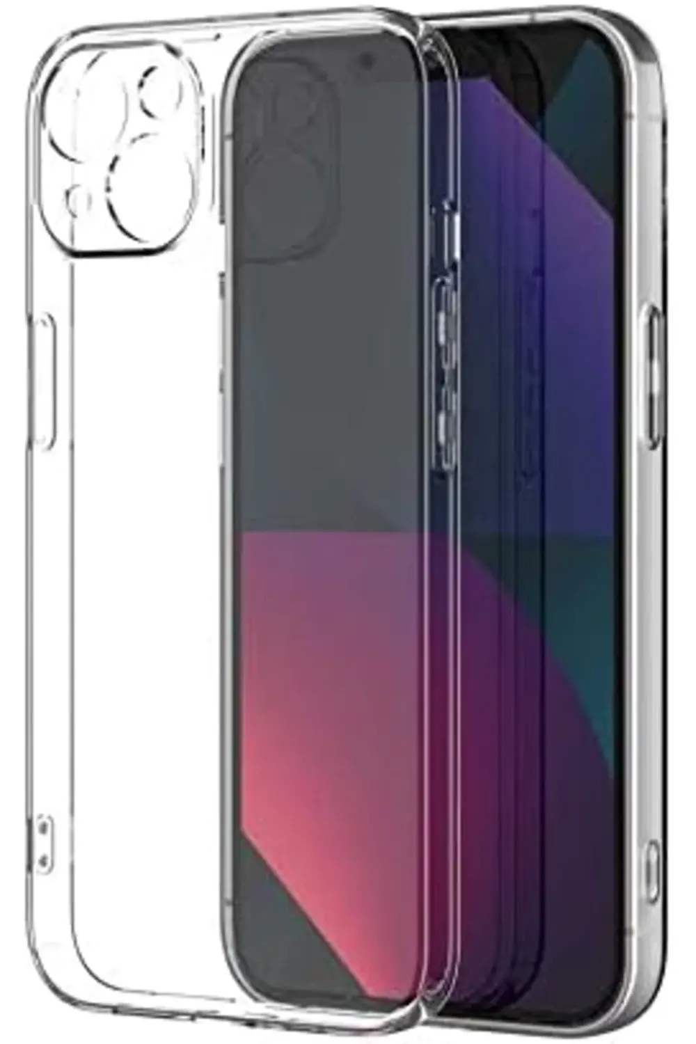 TTKShop iPhone 14 Kılıf Şeffaf Kamera Korumalı Silikon 395519