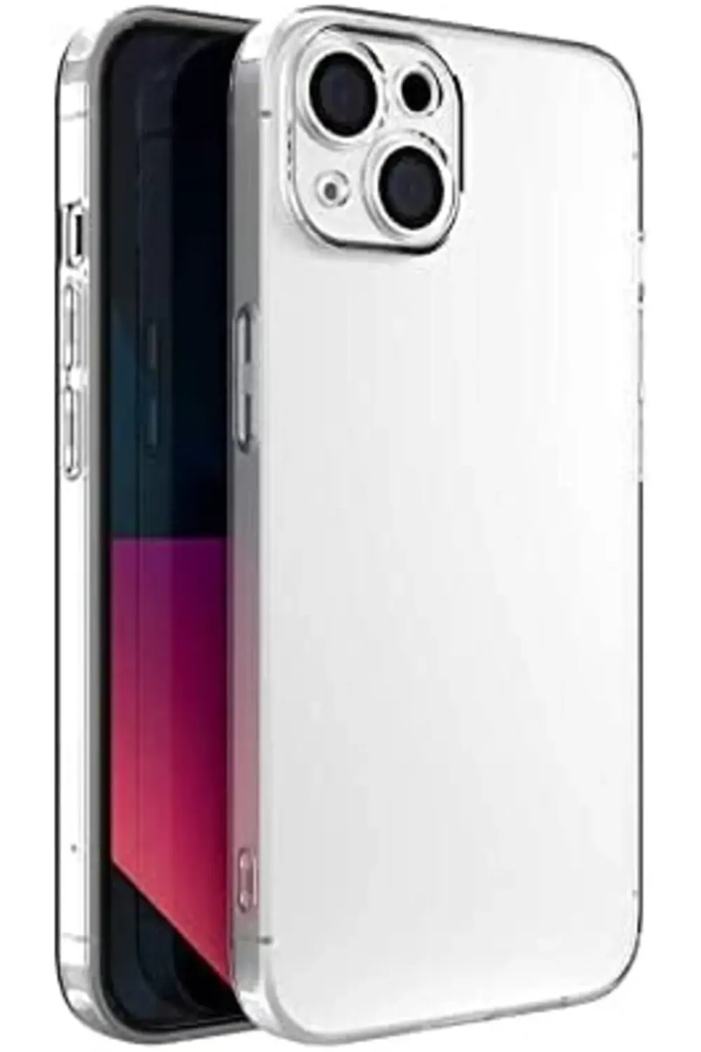 TTKShop iPhone 14 Kılıf Şeffaf Kamera Korumalı Silikon 395519