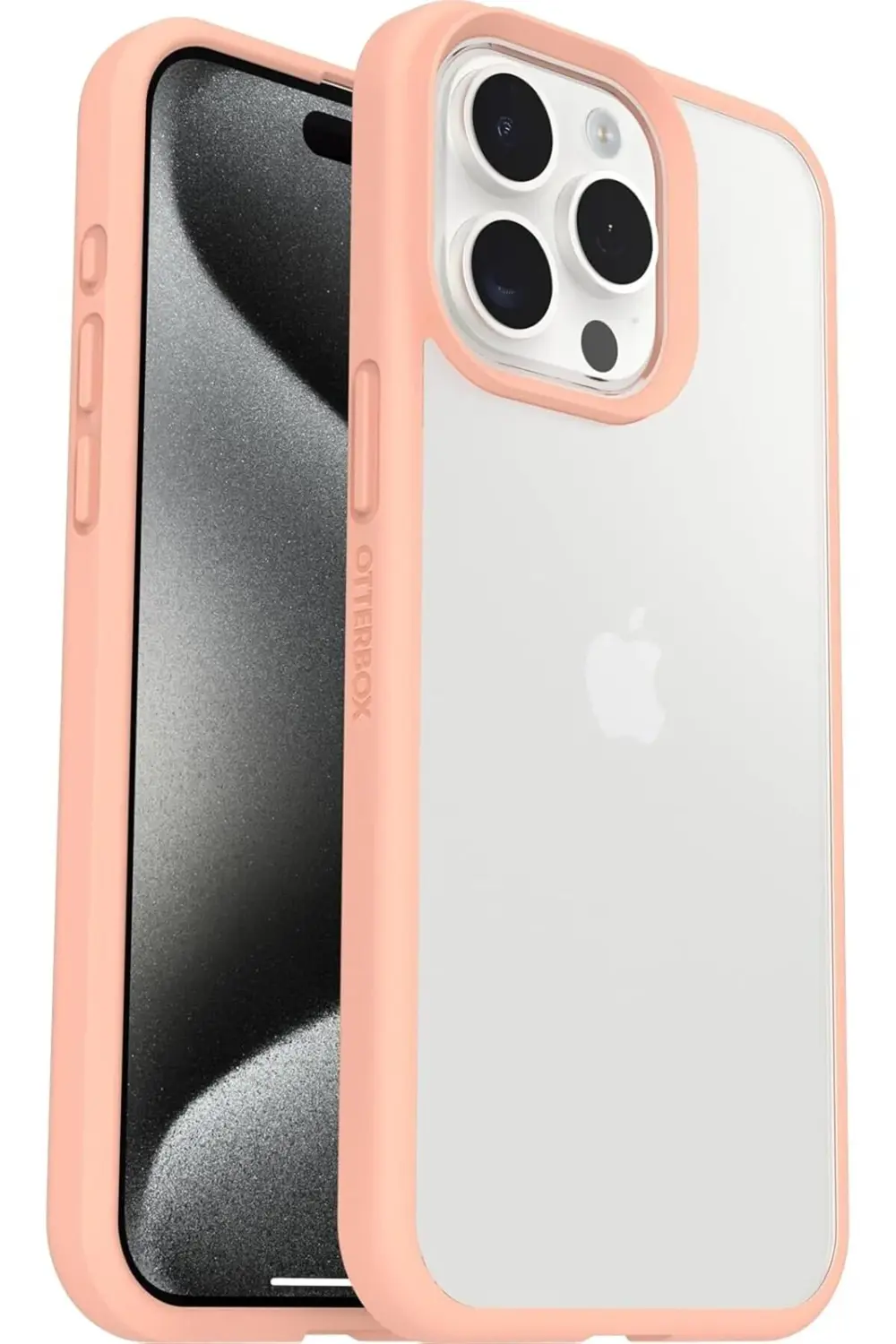TTKShop iPhone 15 Pro Max Sleek Kılıf, Şeffaf/Şeftali 395519 TTKShop iPhone 15 Pro Max Sleek Kılıf, Şeffaf/Şeftali 395519