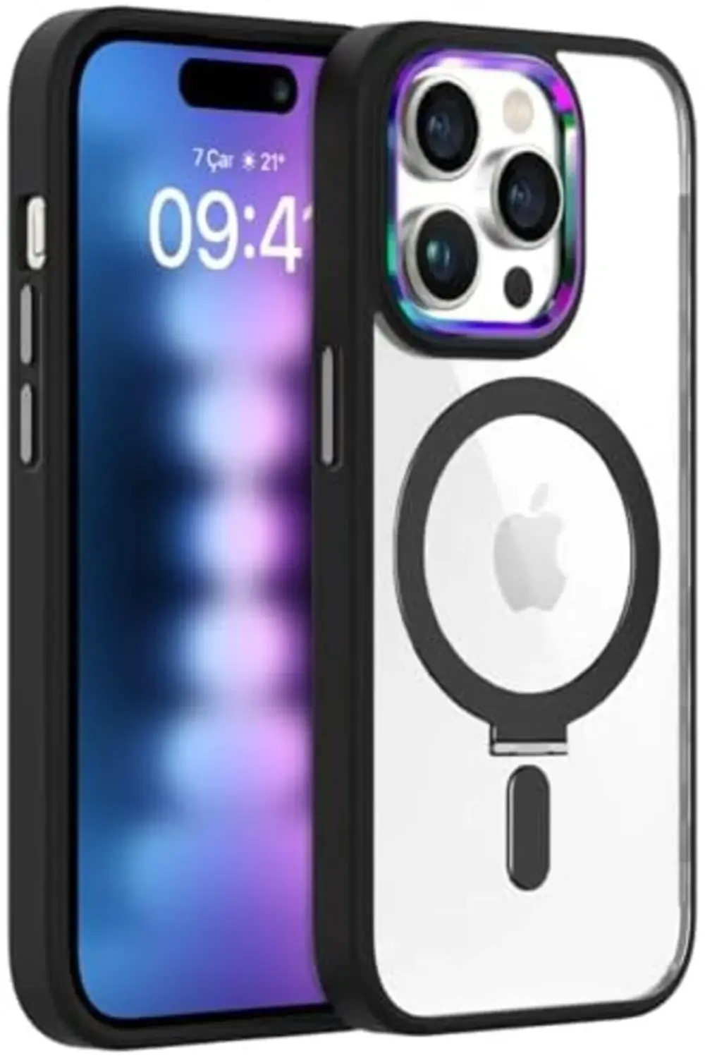 TTKShop LABS iPhone 15 Pro Max İle Uyumlu BumperMag Kılıf (Siyah) TTKShop LABS iPhone 15 Pro Max İle Uyumlu BumperMag Kılıf (Siyah)