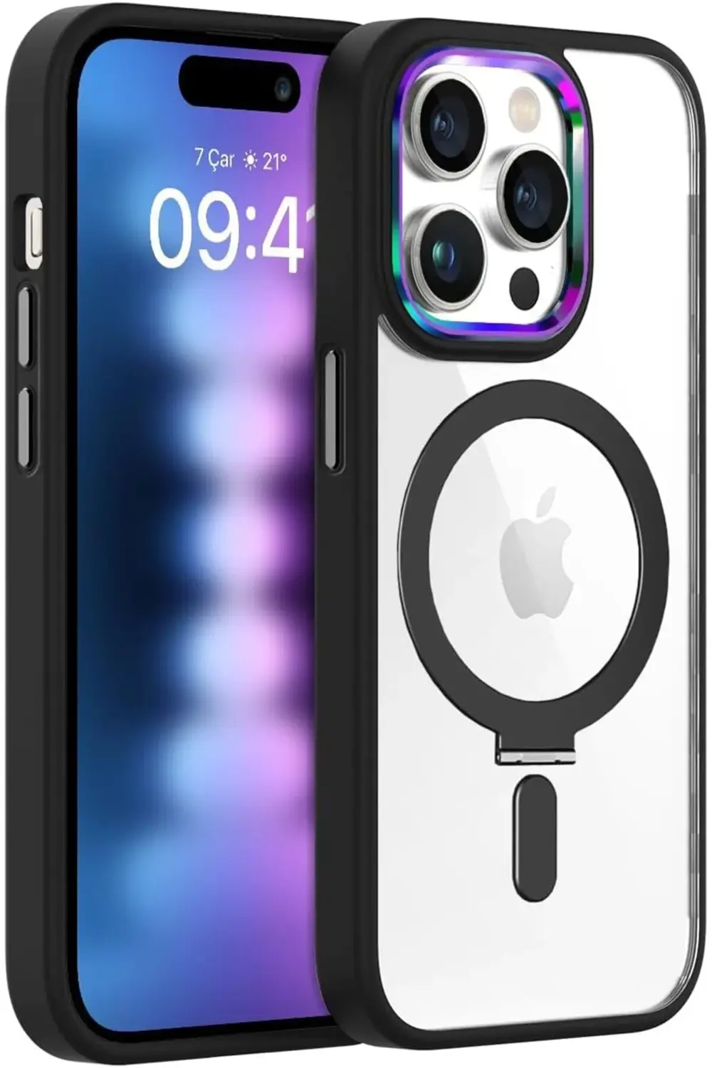 TTKShop LABS iPhone 15 Pro Max İle Uyumlu BumperMag Kılıf (Siyah) TTKShop LABS iPhone 15 Pro Max İle Uyumlu BumperMag Kılıf (Siyah)