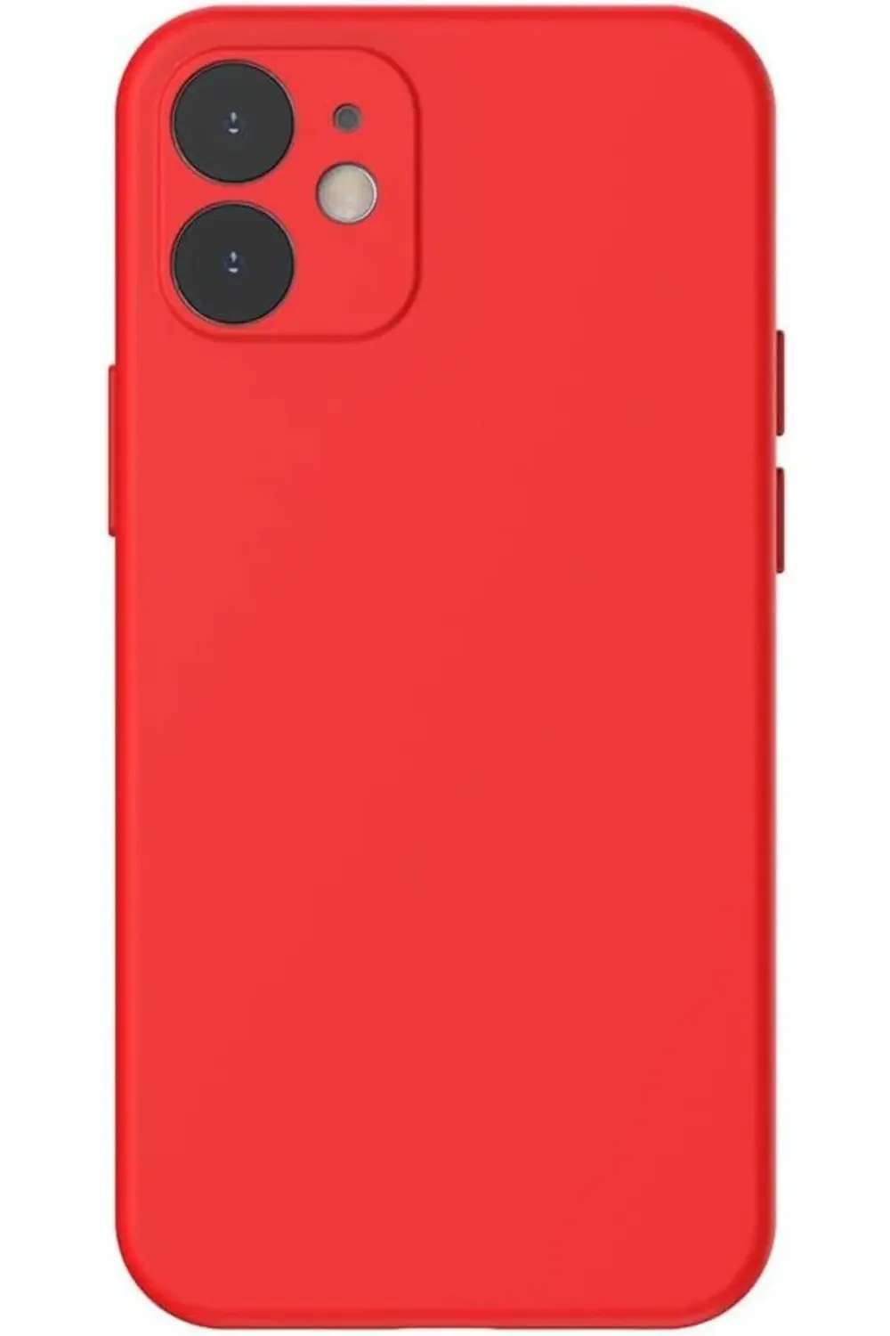 TTKShop Liquid Gel, iPhone 12 Mini Cep Telefonu Kılıfı, Kırmızı 3