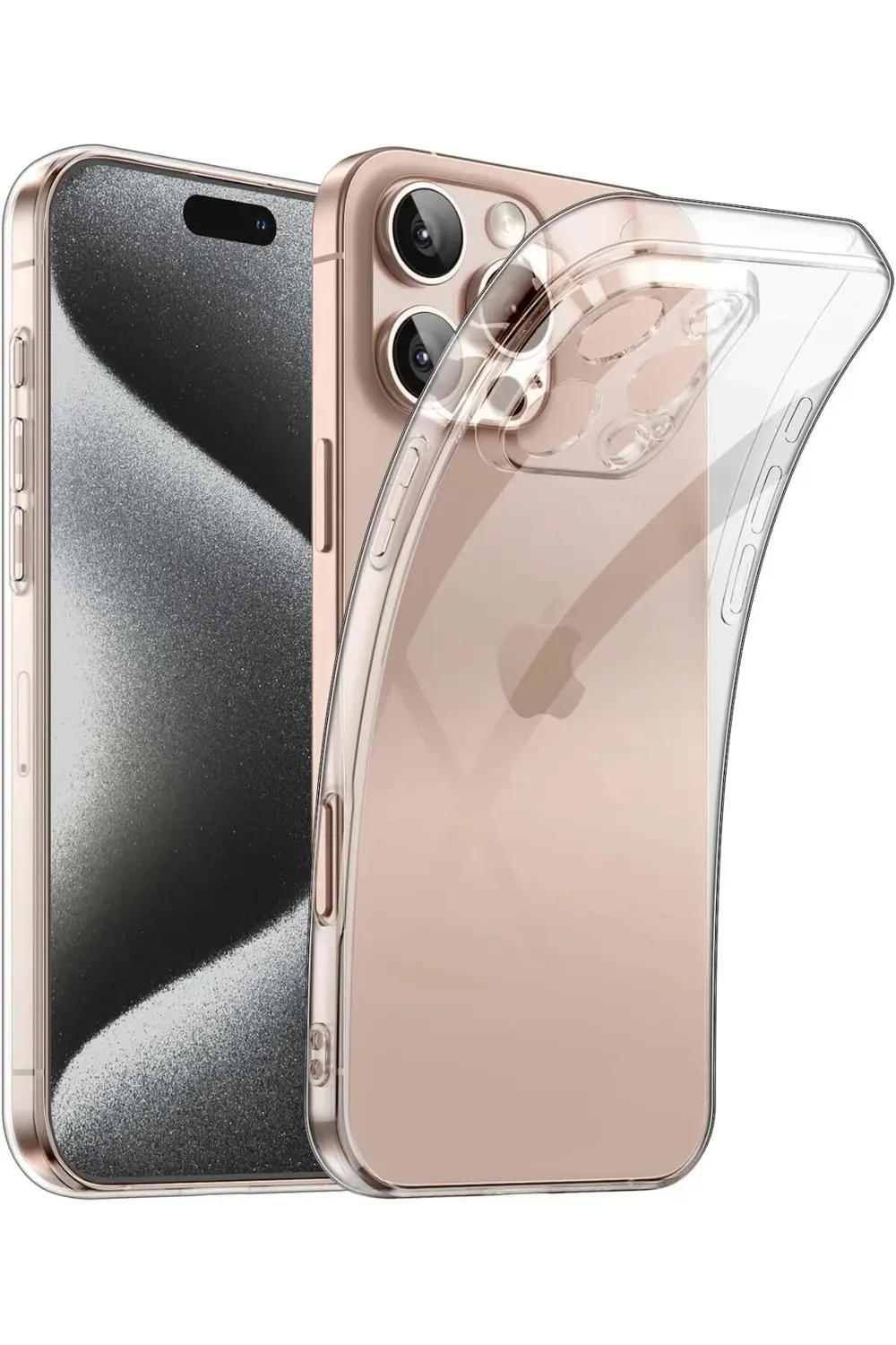TTKShop Trend iPhone 16 Pro Şeffaf Kılıf, Kamera Korumalı Şeffaf