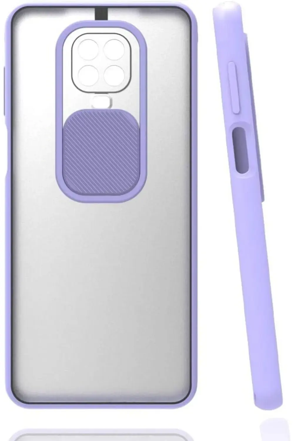 TTKShop Xiaomi İle Uyumlu Redmi Note 9S Kılıf Lensi Kapak, Lila 3