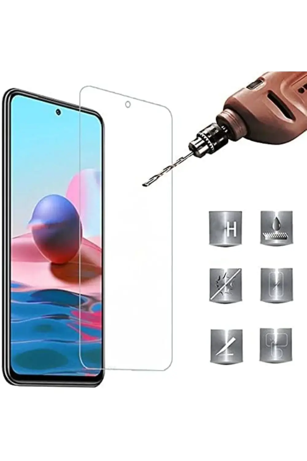 TTKShop Xiaomi Mi 11T Pro Uyumlu Ekran Koruyucu Kırılmaz Temperli