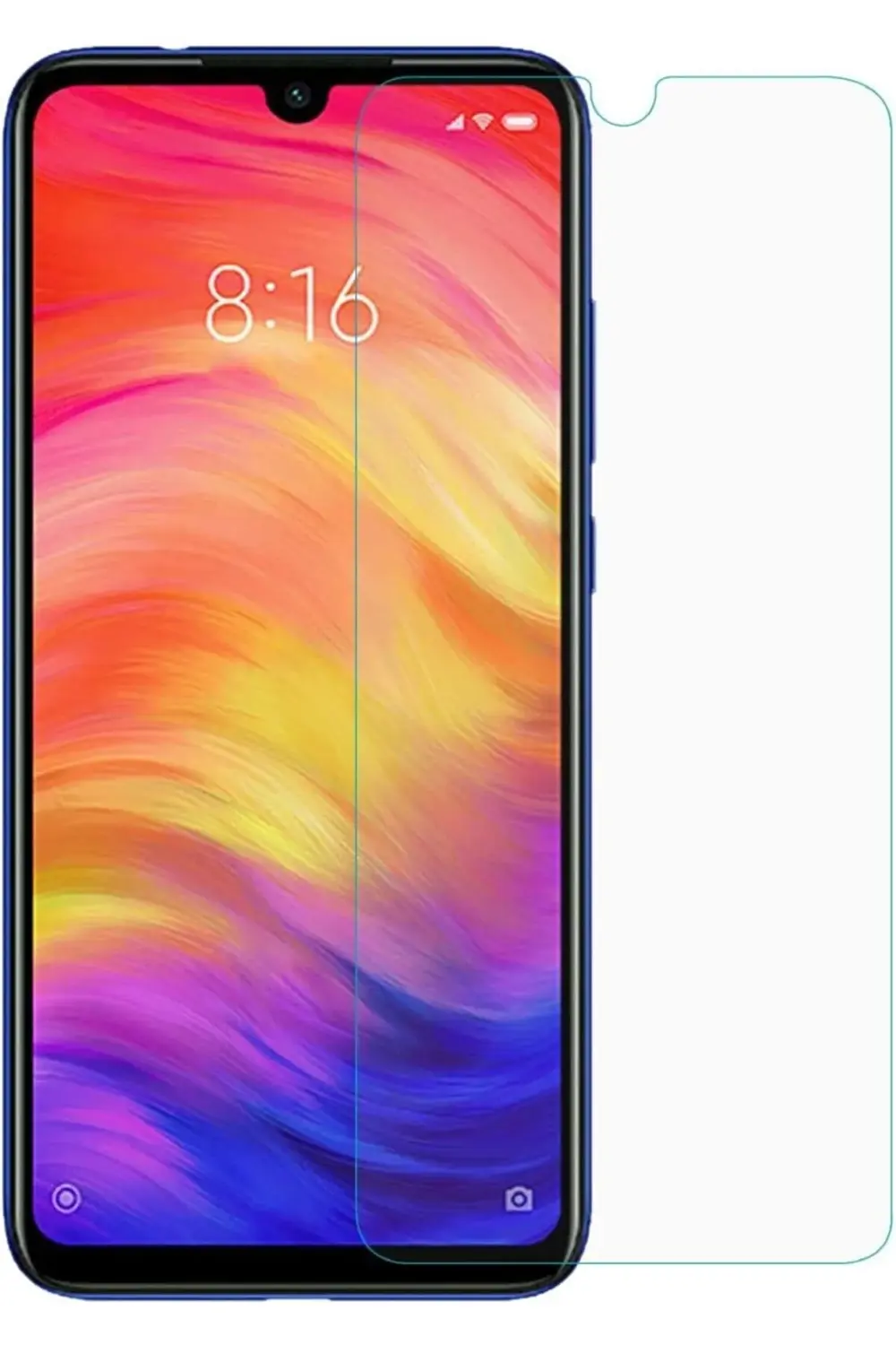 TTKShop Xiaomi Redmi Note 7 Maxi Glass Temperli Cam Ekran Koruyuc
