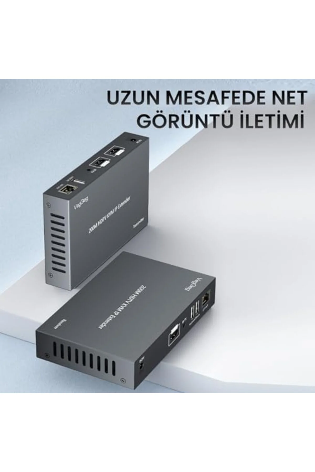 TTKTEKNOLOJİ 1080P Full HD 60Hz HDMI KVM IP Extender 200 Metre CA