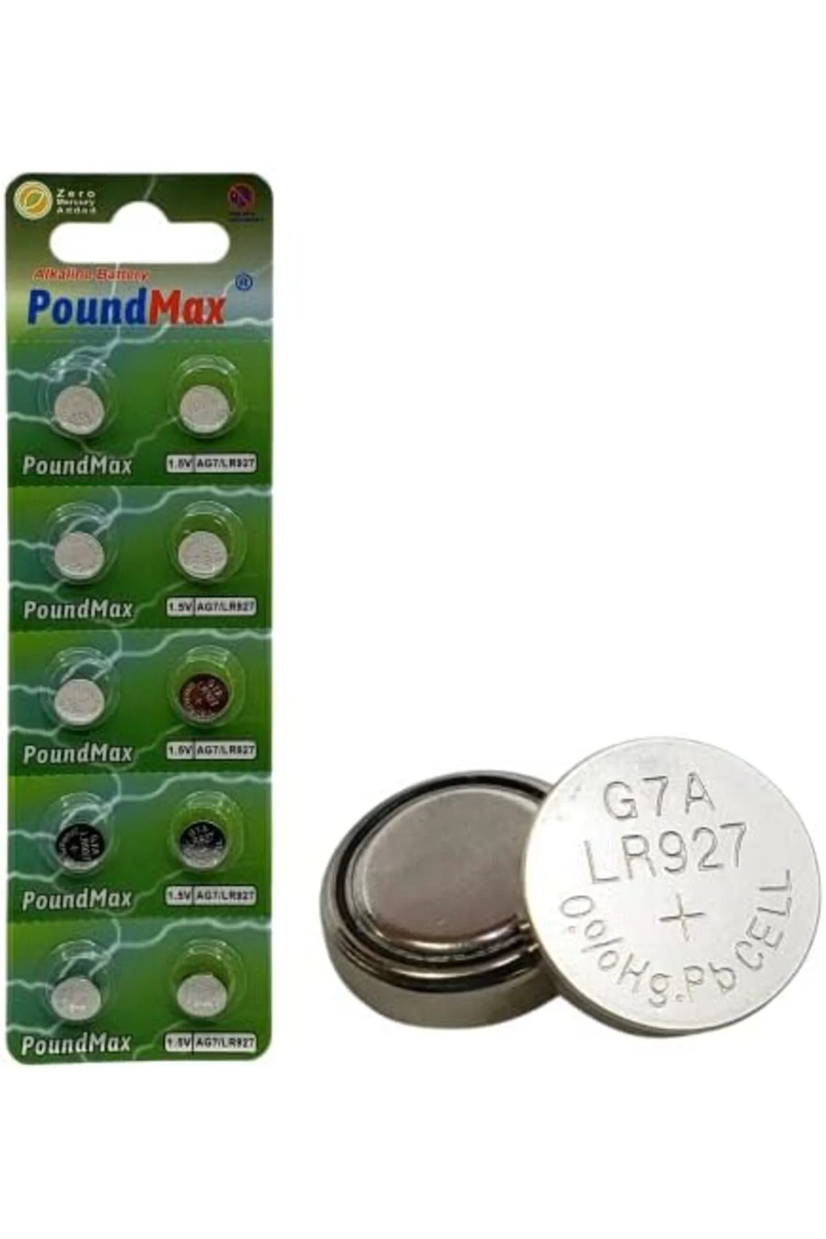 TTKTEKNOLOJİ 10x AG7, LR57, LR927, 395 1,5V Alkalin Pil Düğme Hüc