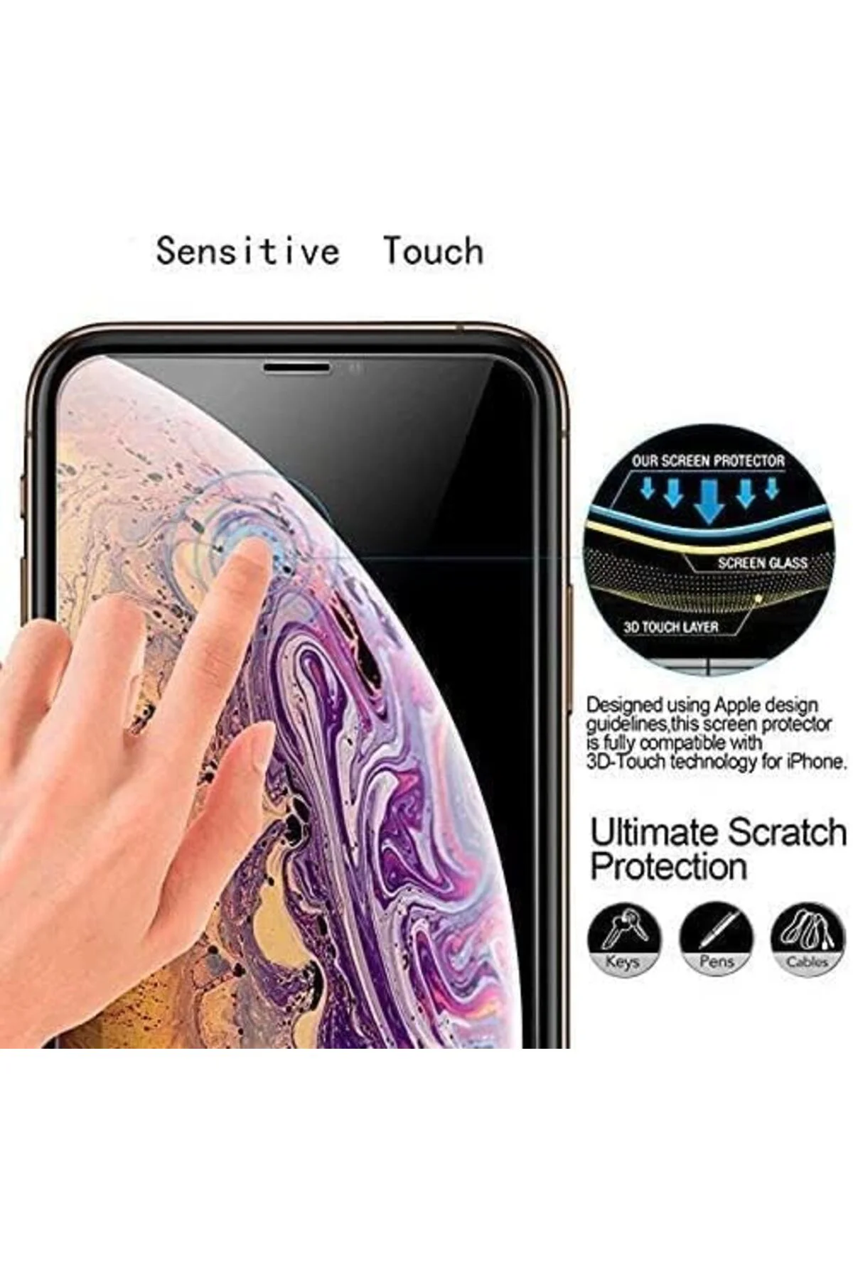 TTKTEKNOLOJİ 11 Pro/ X ve Xs Uyumlu Ekran Koruyucu, 11 Pro/X ve X TTKTEKNOLOJİ 11 Pro/ X ve Xs Uyumlu Ekran Koruyucu, 11 Pro/X ve X