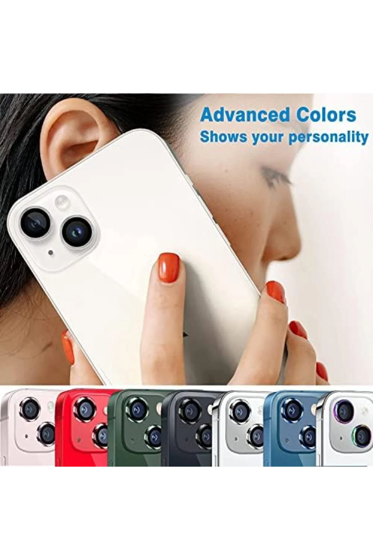 TTKTEKNOLOJİ 13/13 Mini Kamera Camı Lens Koruyucu Halka Set - Siy