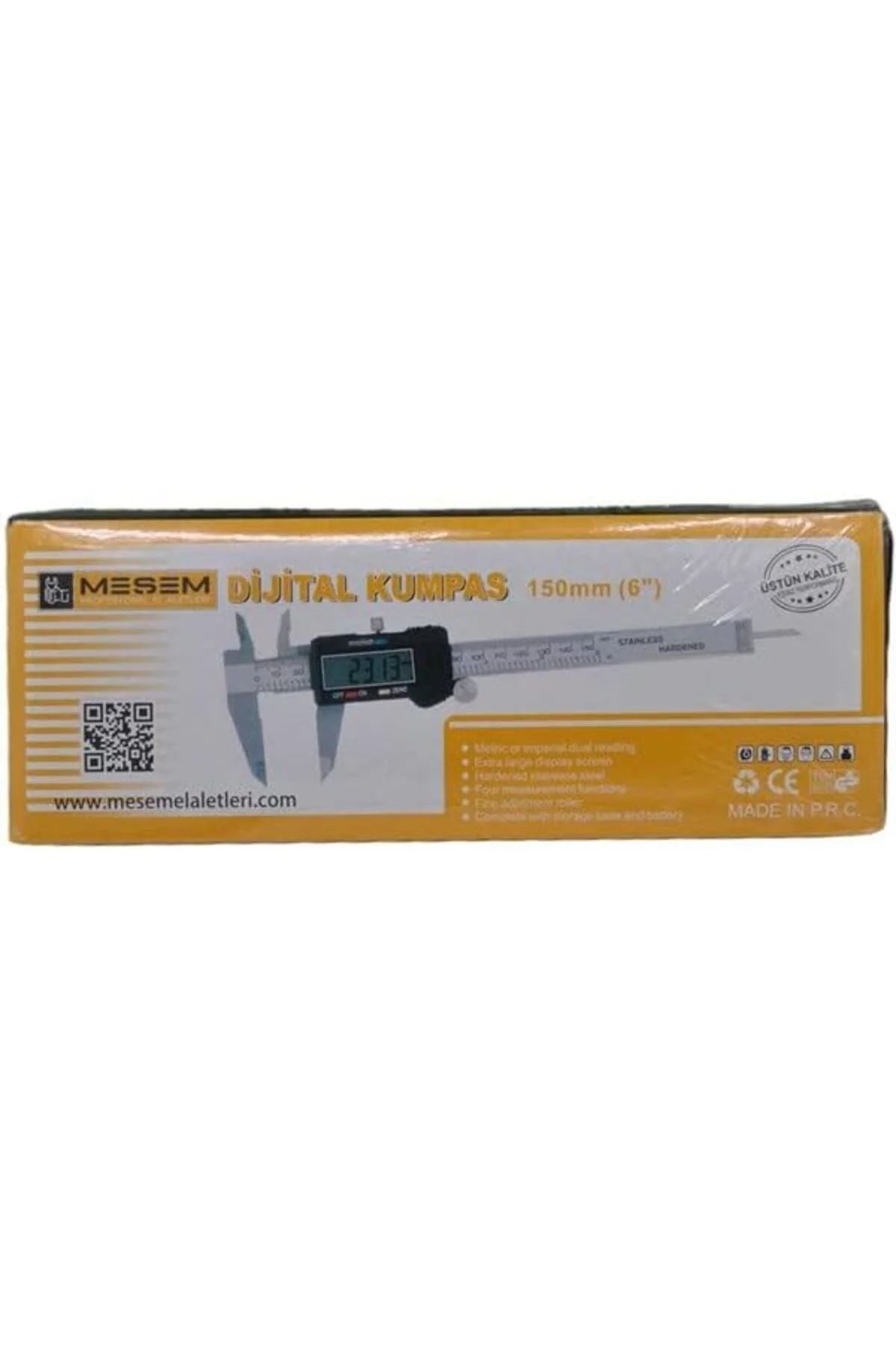 TTKTEKNOLOJİ 150 mm Dijital Çelik Kumpas Özel Kutulu Hassas Manue