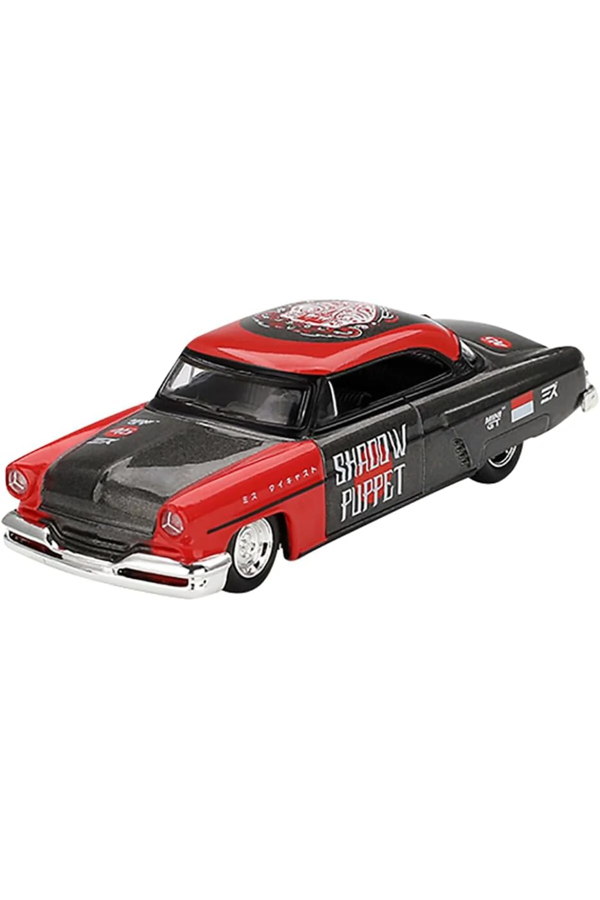 TTKTEKNOLOJİ 1:64 Mini Gt x Mizu Lincoln Hot Rod 1954 Shadow Pupp