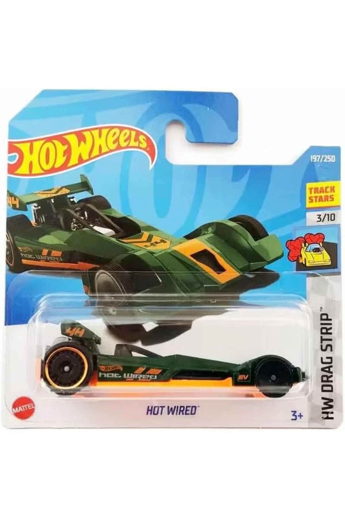 TTKTEKNOLOJİ 1:64 Tekli Arabalar 2022 197/250 Hw Drag Strip HOT W