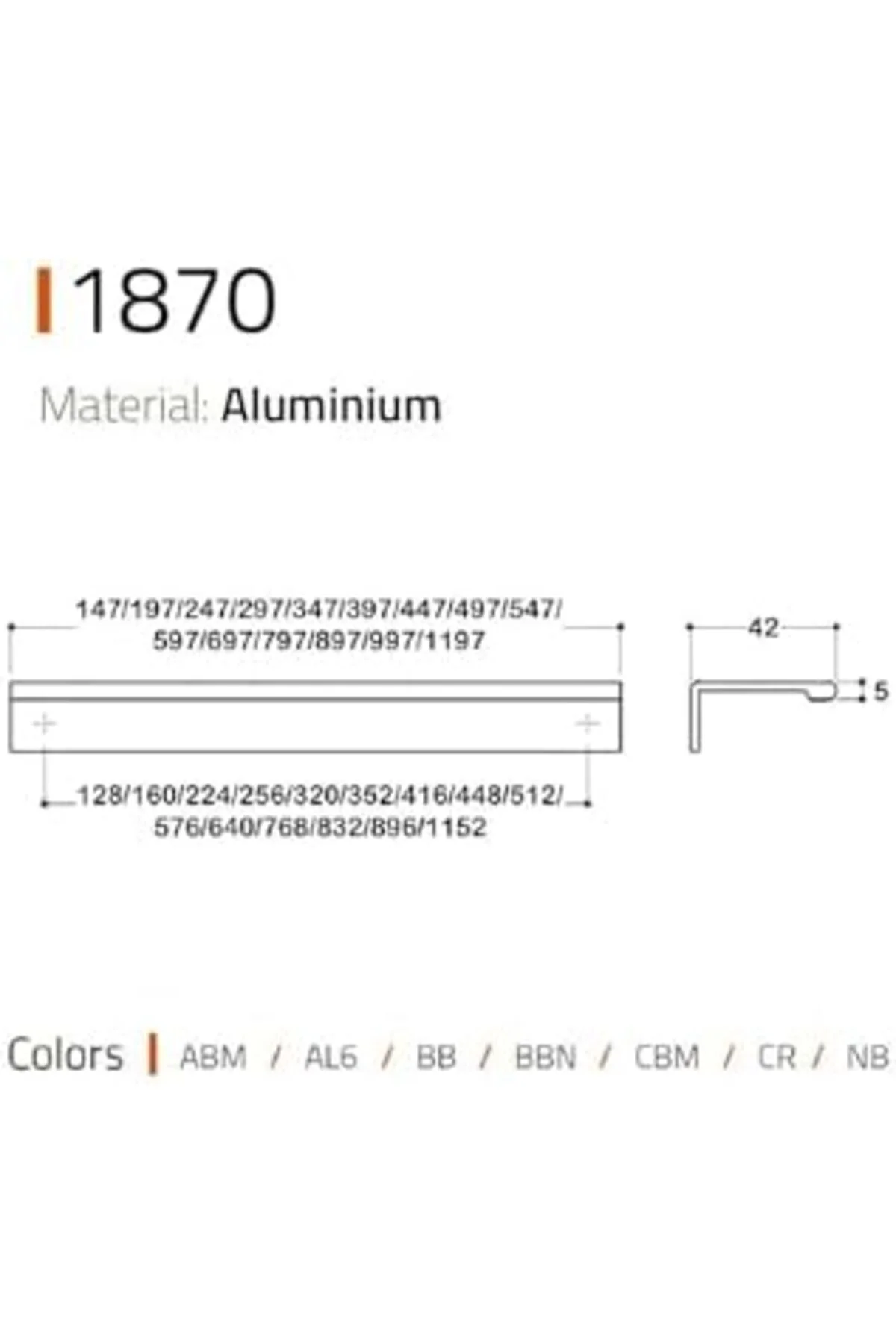 TTKTEKNOLOJİ 1870 Entegre Kulp Siyah Renk 192 Mm KRK 395519